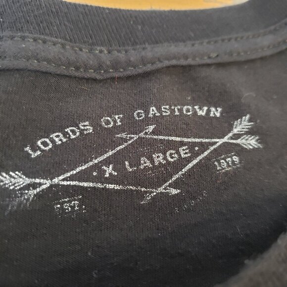 XL Black Lords of Gastown Tshirt w skull chief inverted cross silkscreen graphic - Picture 3 of 3